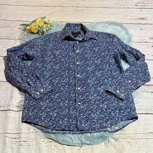 Egara Multicolor Floral Slim Fit Button Down Men's Shirt